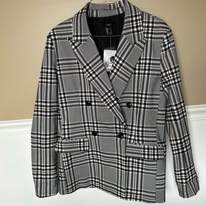Plaid Oversized Blazer S